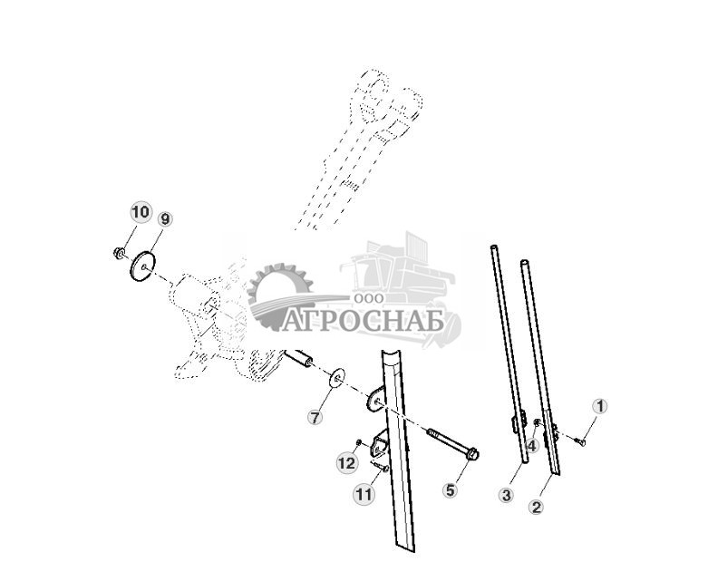 Трубопроводы сошников — SFP (показана правая сторона) (735101 - ) - ST512563 193.jpg